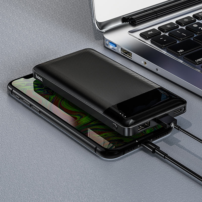 Batterie Externe HOCO J72, 10000mAh, 10W, 2 x USB-A, Noire