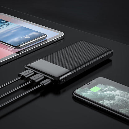 Batterie Externe HOCO J72, 10000mAh, 10W, 2 x USB-A, Noire