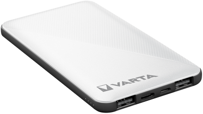 Batterie externe Varta Energy, 5000mAh, 15W, 2 x USB-A - 1 x USB-C, blanc