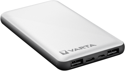 Batterie externe Varta Energy, 10000mAh, 15W, 2 x USB-A - 1 x USB-C, blanc