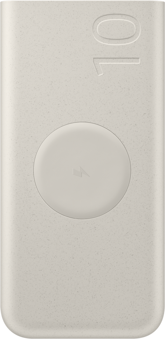 Batterie externe Samsung, 10000mAh, 25W, PD + FQI, 1 x QI - 2 x USB-C, Beige EB-U2510XUEGEU