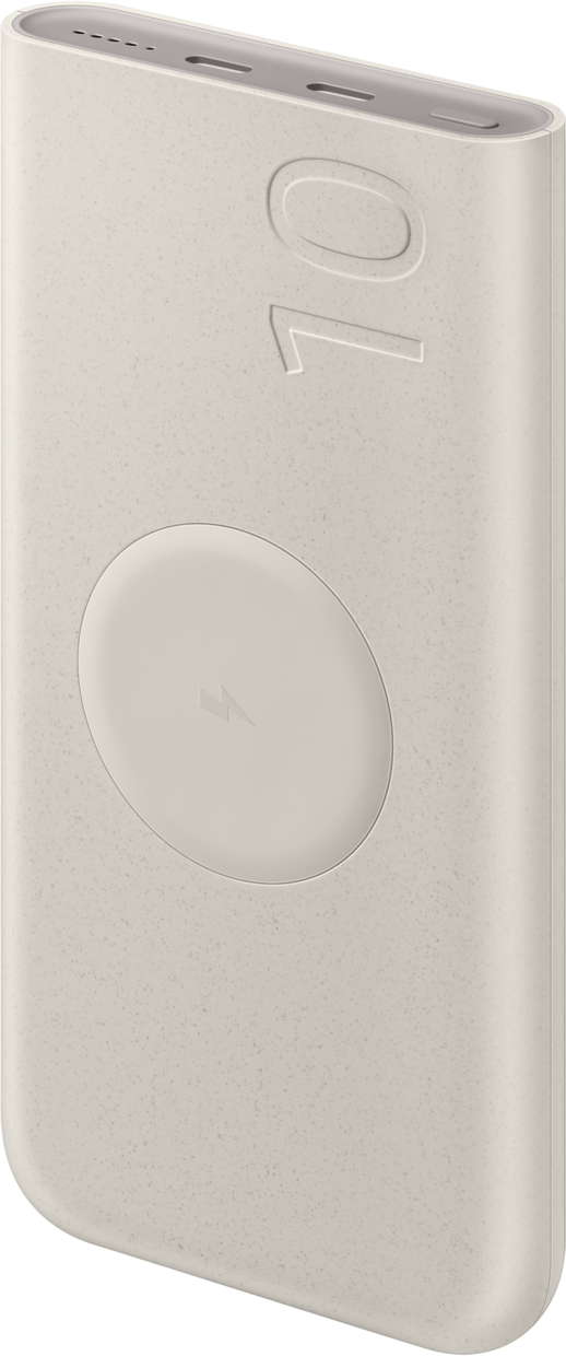 Batterie externe Samsung, 10000mAh, 25W, PD + FQI, 1 x QI - 2 x USB-C, Beige EB-U2510XUEGEU