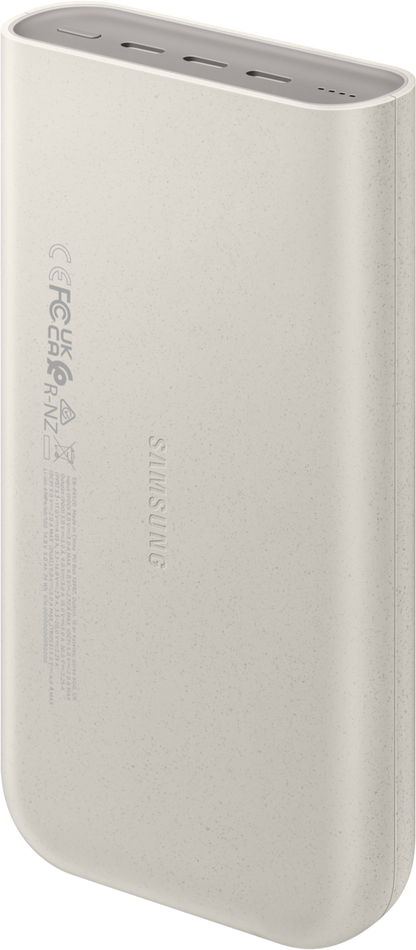 Batterie externe Samsung, 20000mAh, 45W, PD, 3 x USB-C, Beige EB-P4520XUEGEU 