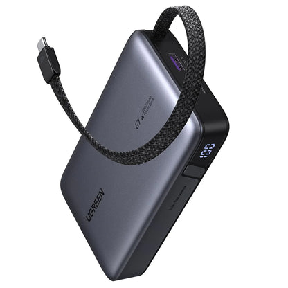Batterie Externe UGREEN PB550, 20000mAh, 67W, QC + PD, 1 x USB-A - 2 x USB-C, Gris