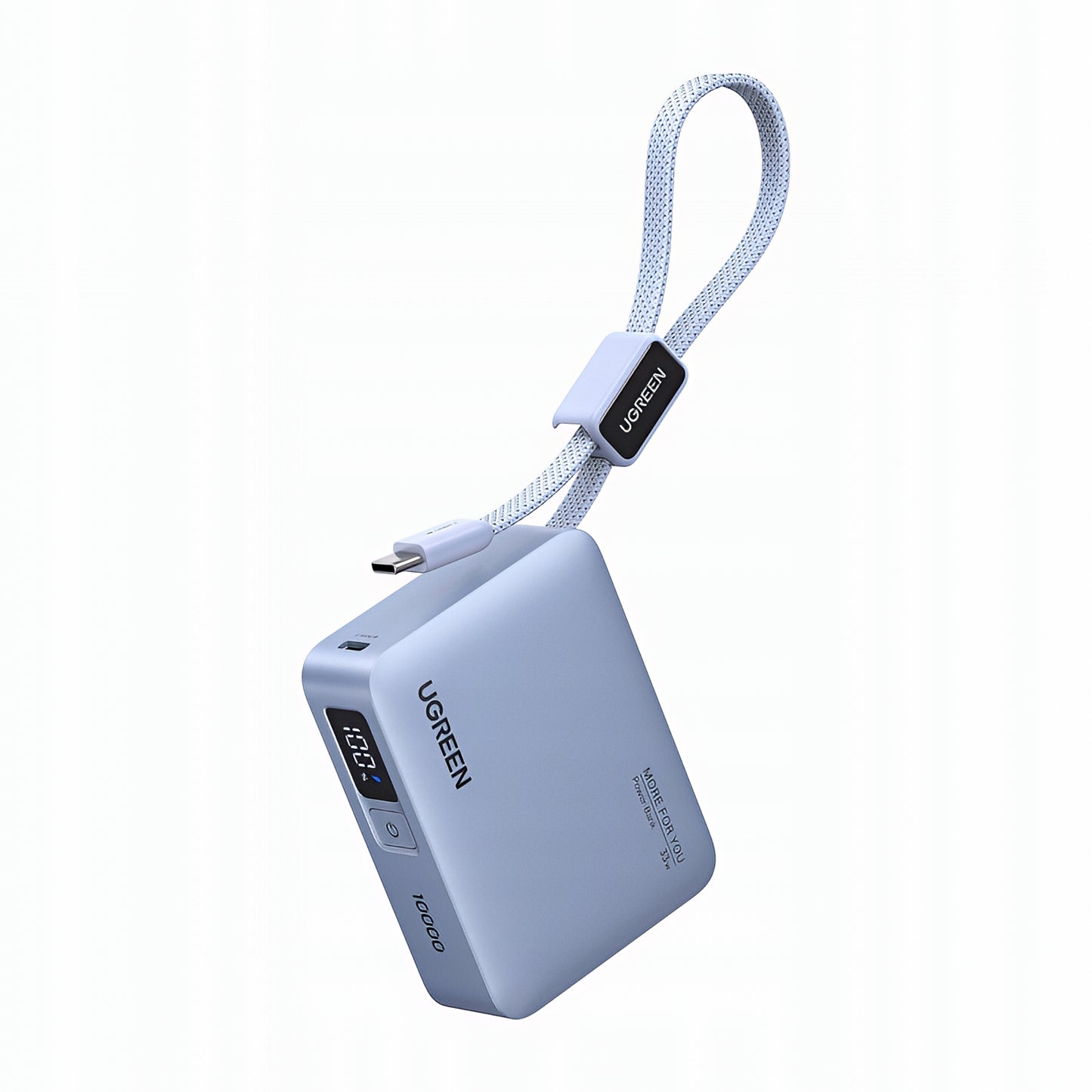 Batterie Externe UGREEN PB584 (75173B), 10000mAh, 33W, QC + PD, 1 x USB-A - 2 x USB-C, Bleu