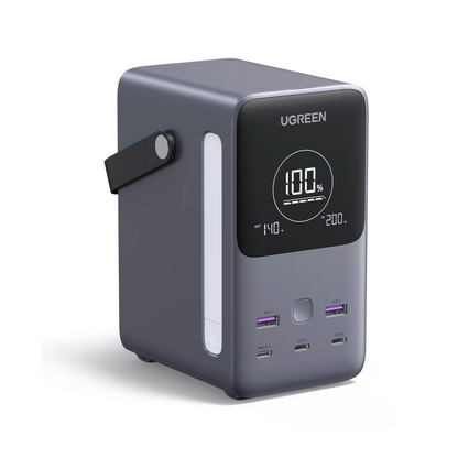 Batterie Externe UGREEN PB770, 48000mAh, 300W, QC + PD, 2 x USB-A - 3 x USB-C, Gris, Reconditionnée