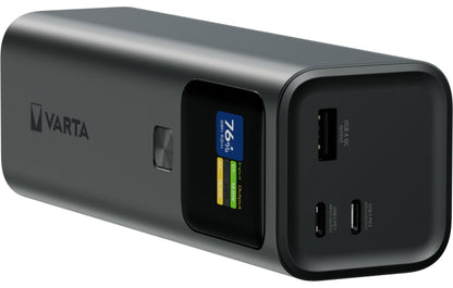 Batterie Externe Varta High Speed, 27000mAh, 140W, QC + PD, 1 x USB-A - 2 x USB-C, Noire