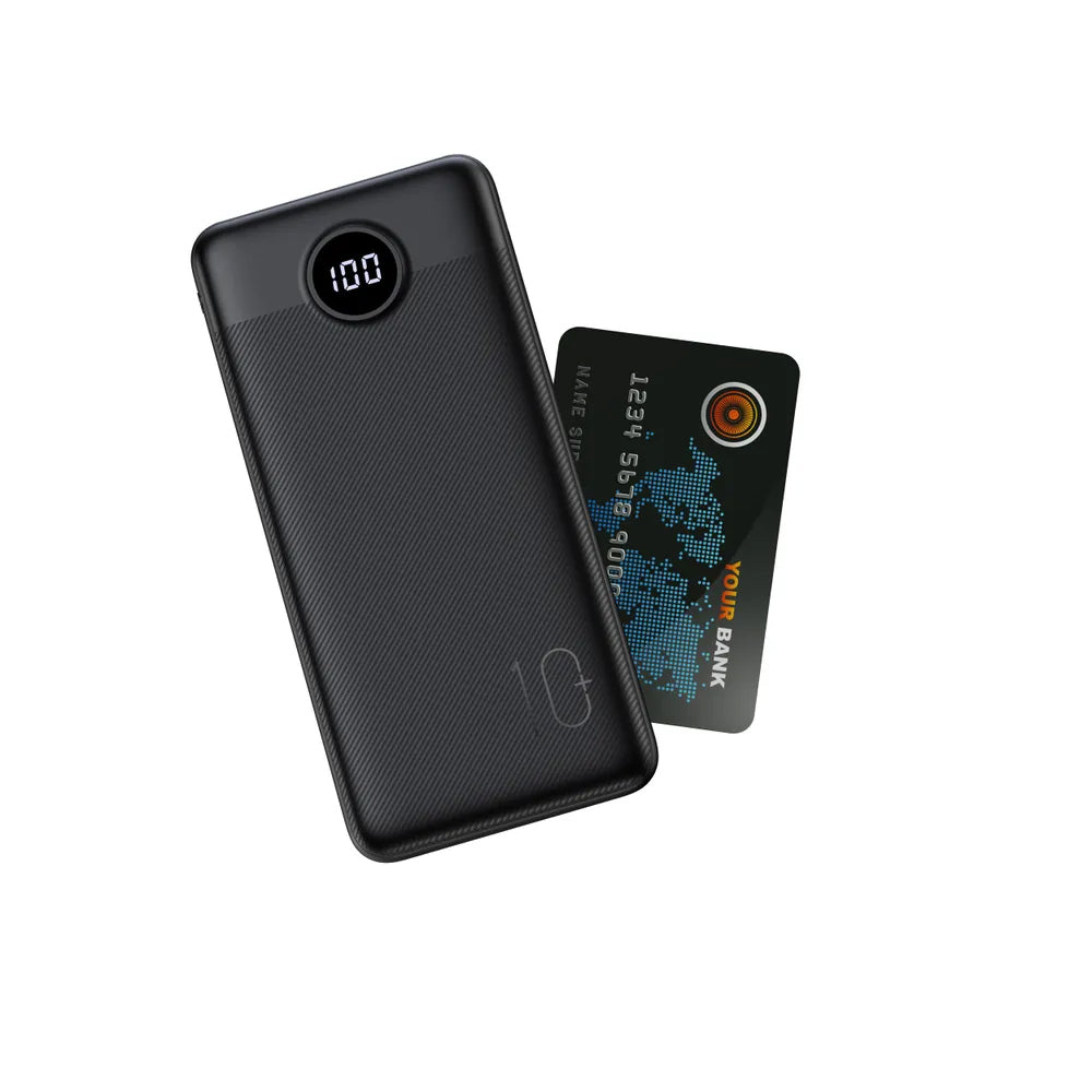 Batterie Externe Veger L10S, 10000mAh, 20W, QC + PD, 1 x USB-C - 2 x USB-A, Noire