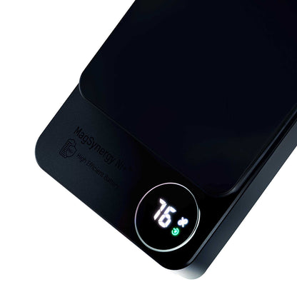 Batterie Externe Sans Fil 3MK MagSynergy Ni+, 5000mAh, 22.5W, PD + FQI, 1 x QI - 1 x USB-C, Noire