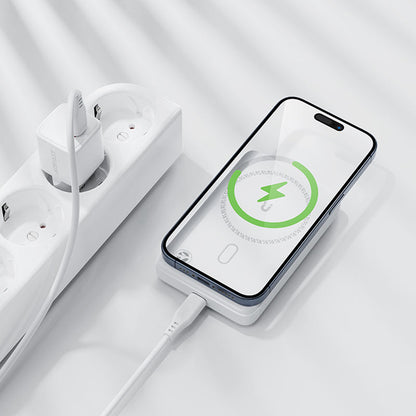 Batterie Externe Sans Fil Acefast M26, 10000mAh, 20W, PD + FQI, 1 x QI - 1 x USB-C, Blanche