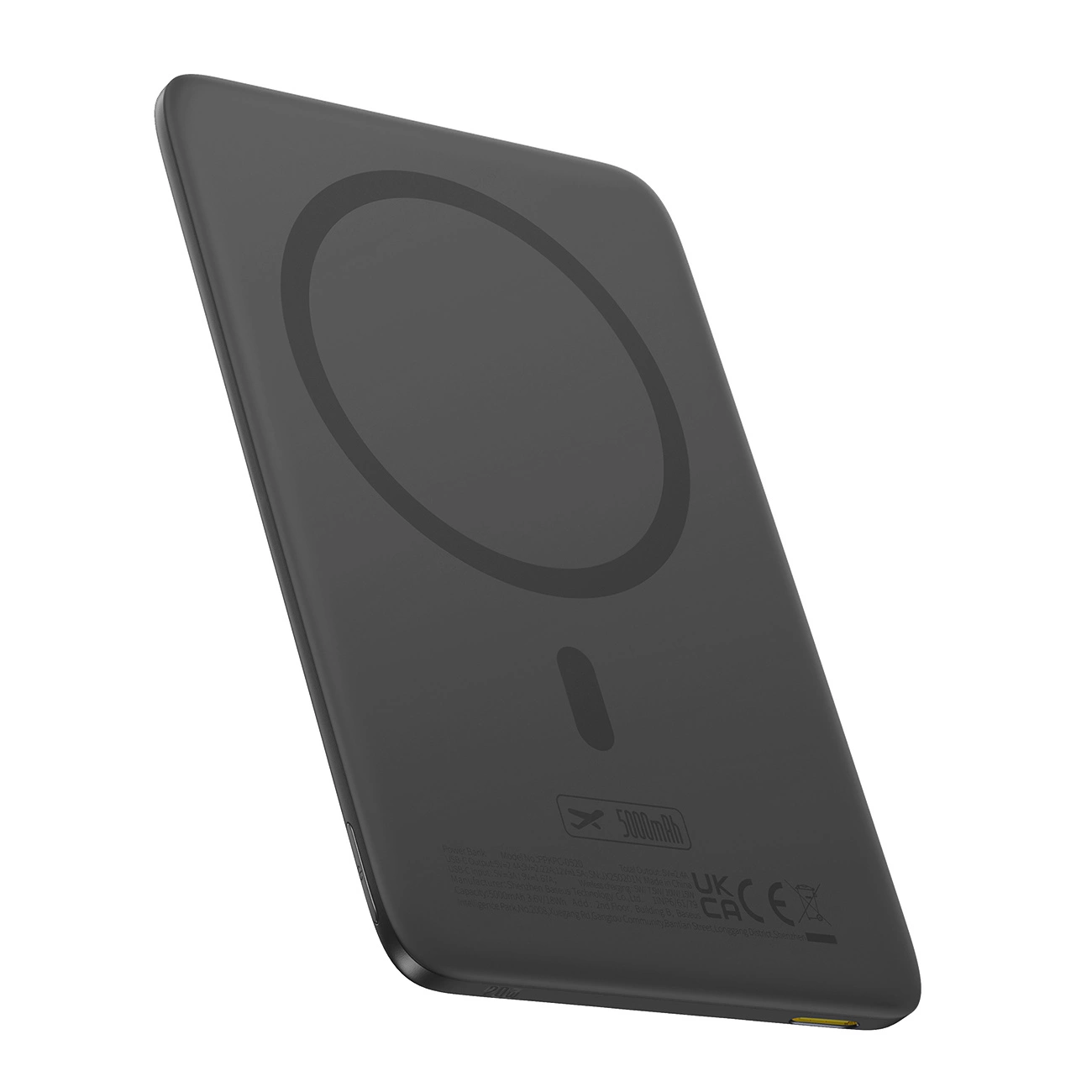 Batterie Externe Sans Fil Baseus PicoGo AM41, 5000mAh, 20W, PD + FQI, 1 x QI - 1 x USB-C, Noire