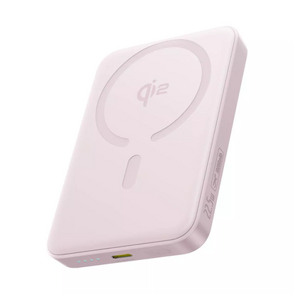 Batterie Externe Sans Fil Baseus Enerfill FM12, 10000mAh, 22.5W, PD + FQI, 1 x QI - 1 x USB-C, Rose E0028502