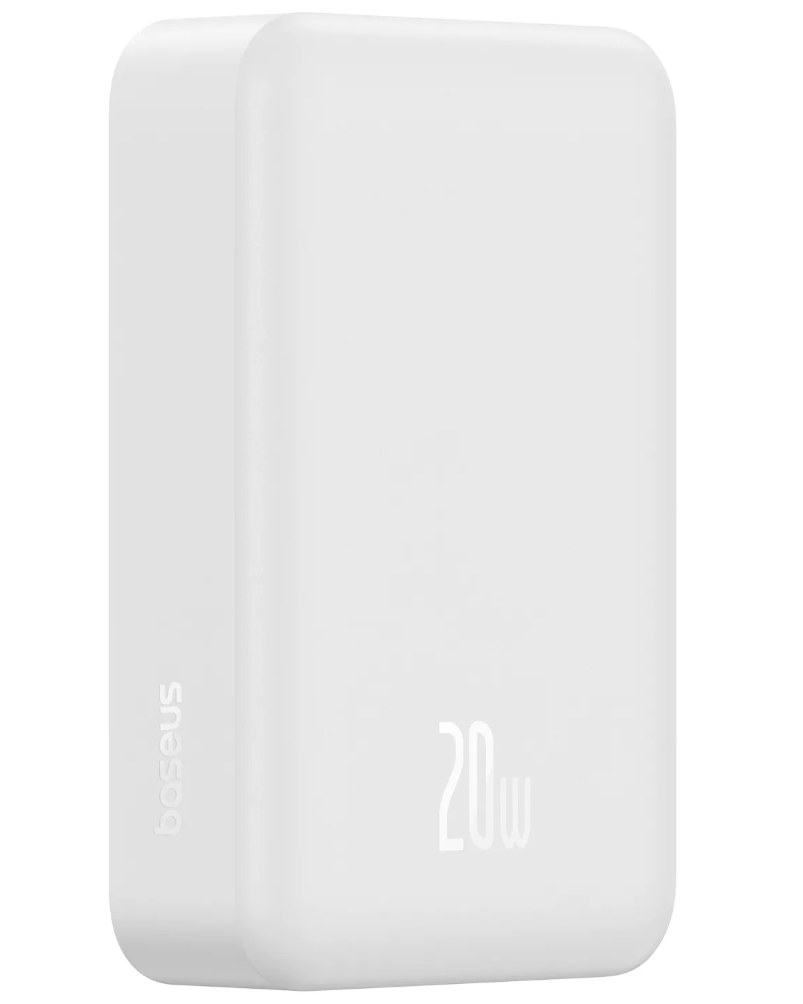 Batterie Externe Sans Fil Baseus EnerFill FM41 Mini, 20000mAh, 20W, PD + FQI, 1 x QI - 1 x USB-C, Blanc E0027U01