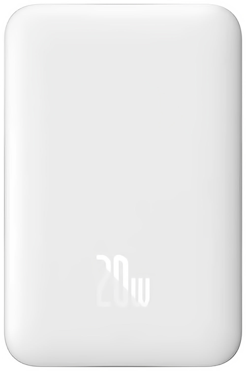 Batterie Externe Sans Fil Baseus Magnetic Mini, 10000mAh, 20W, PD + FQI, 1 x QI - 1 x USB-C, Blanche PPCX07002