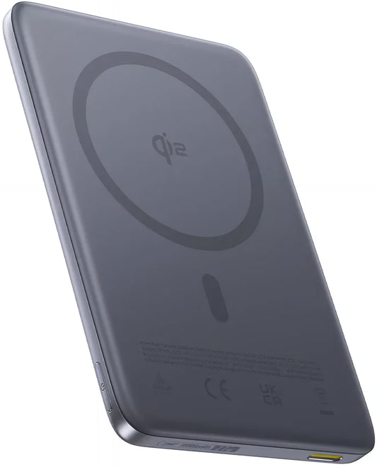 Batterie Externe Sans Fil Baseus PicoGo AM41, 10000mAh, 27W, PD + FQI, 1 x QI - 1 x USB-C, Gris E0027200