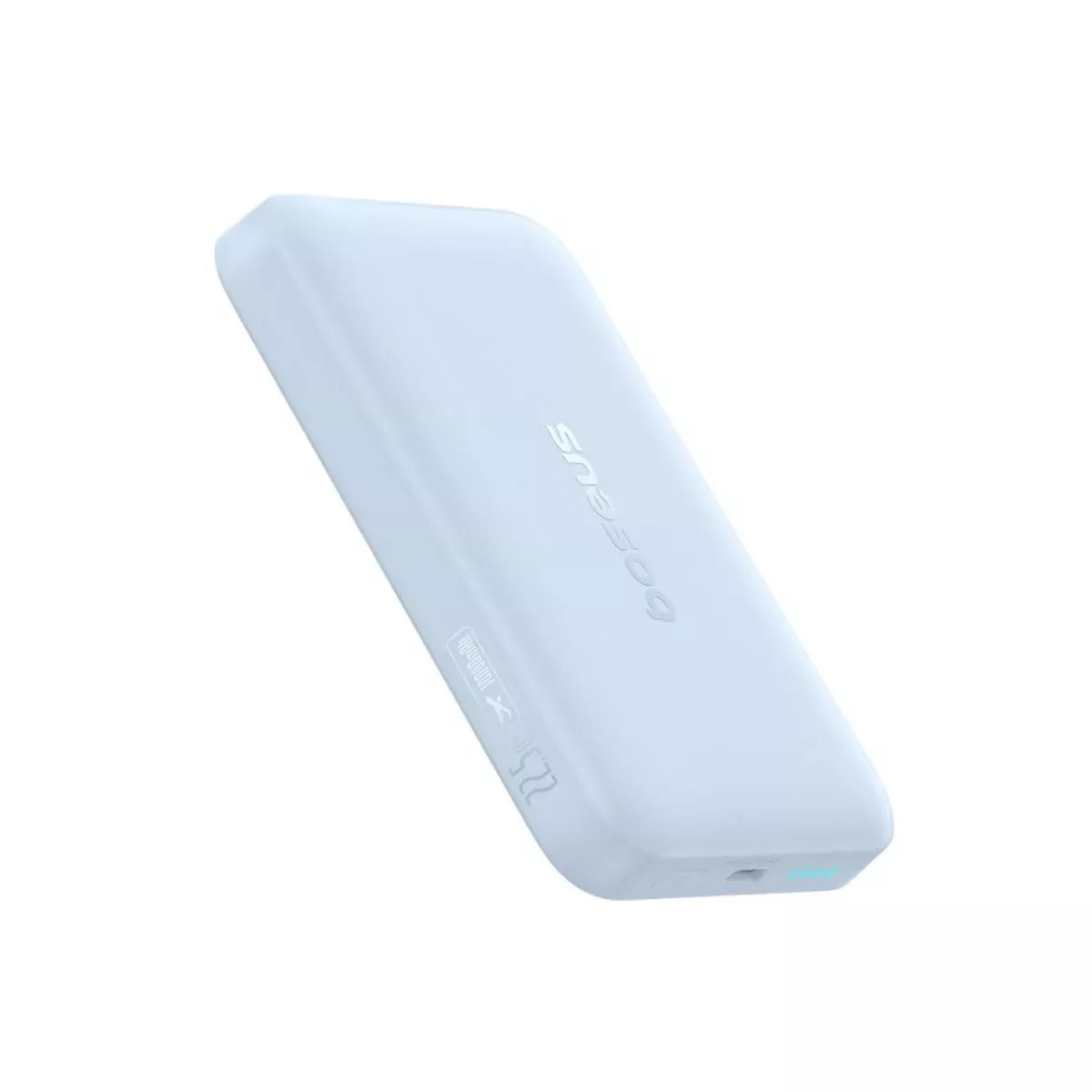 Batterie Externe Sans Fil Baseus EnerFill FM11 Ultra-Mini, 10000mAh, 22,5W, PD + FQI, 1 x QI - 1 x USB-C, Bleue P1008210E313-00