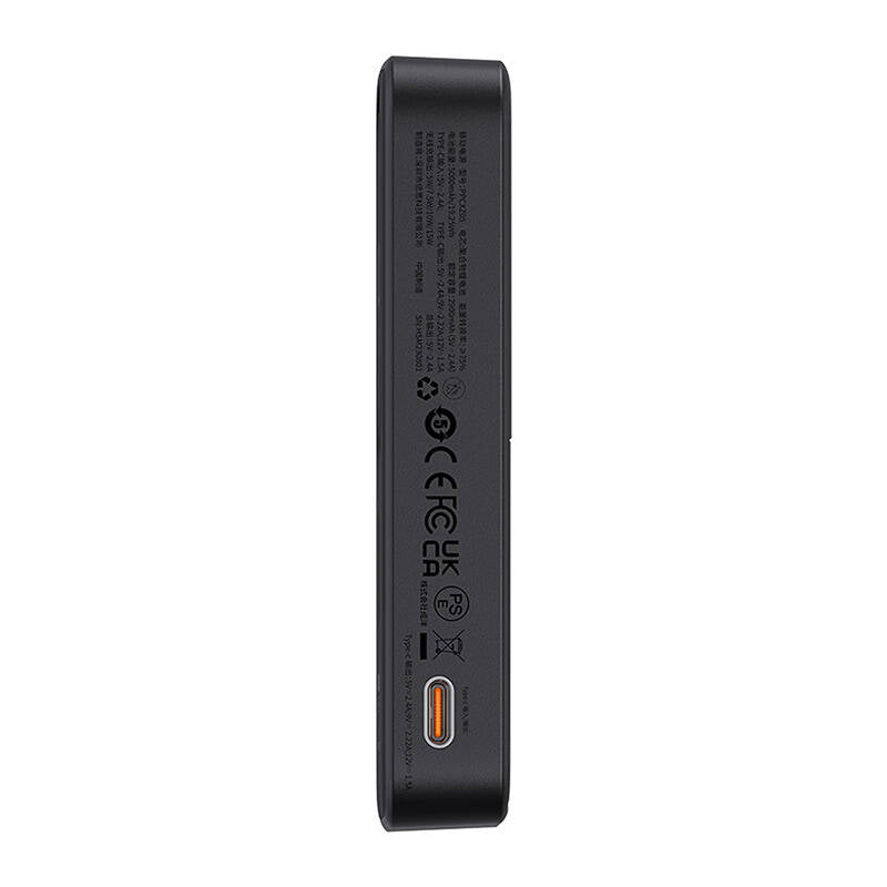 Batterie Externe Sans Fil Baseus MagPro PPCXZ05, 5000mAh, 20W, PD + FQI, 1 x QI - 1 x USB-C, Noire, Reconditionnée P10064101123-00