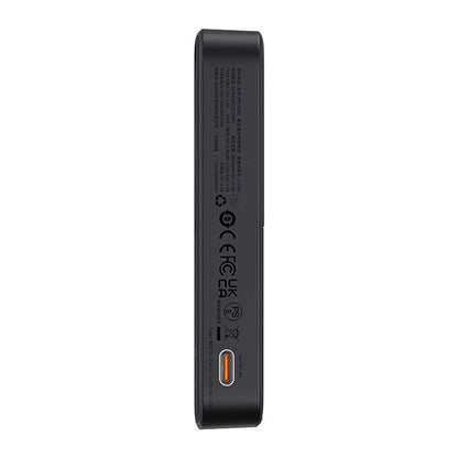 Batterie Externe Sans Fil Baseus MagPro PPCXZ05, 5000mAh, 20W, PD + FQI, 1 x QI - 1 x USB-C, Noire, Reconditionnée P10064101123-00