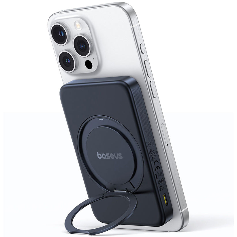 Batterie Externe Sans Fil Baseus PicoGo, 5000mAh, 20W, PD + FQI, 1 x QI - 1 x USB-C, Noire P10076802123-00