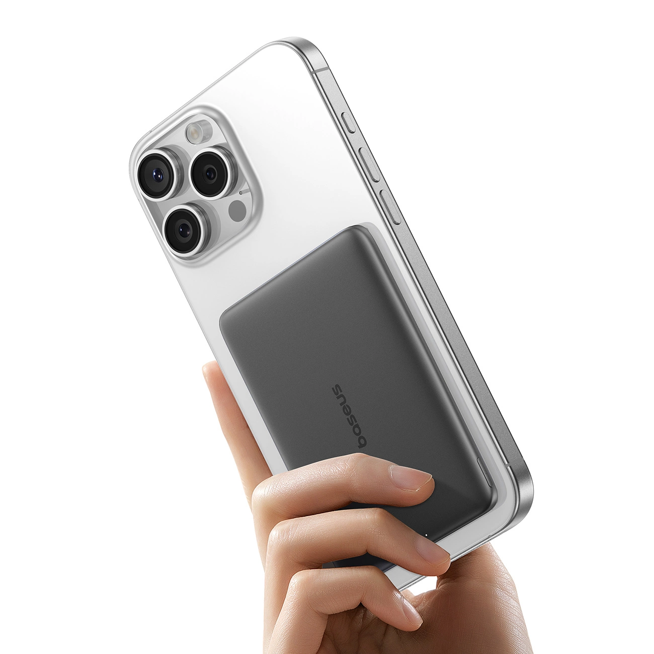 Batterie Externe Sans Fil Baseus PicoGo AM41, 5000mAh, 20W, PD + FQI, 1 x QI - 1 x USB-C, Noire