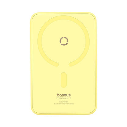 Batterie Externe Sans Fil Baseus MagPro PPCXZ05, 5000mAh, 20W, PD + FQI, 1 x QI - 1 x USB-C, Jaune P10064101Y23-00