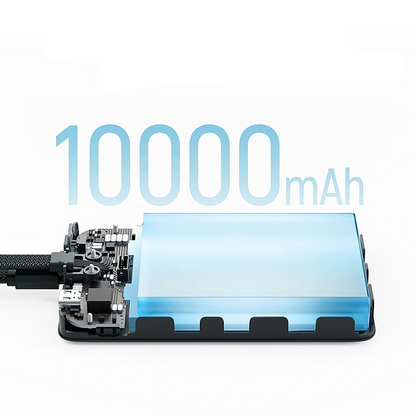 Batterie Externe Sans Fil Cuktech CP132ML, 10000mAh, 22,5W, PD + QI, 2 x USB-C, Blanche