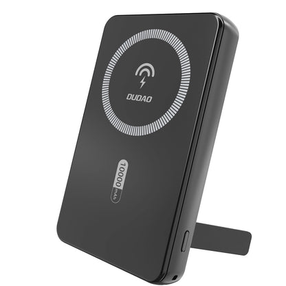 Batterie Externe Sans Fil Dudao K14S+, 10000mAh, 22.5W, QC + PD + FQI, 1 x QI - 1 x USB-A - 1 x USB-C, Noire