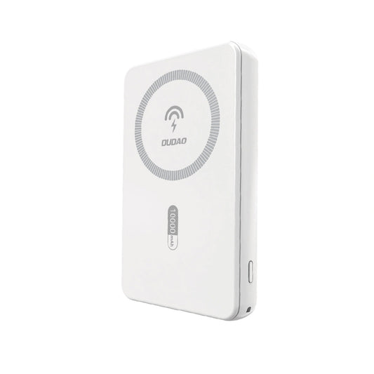 Batterie Externe Sans Fil Dudao K14S, 5000mAh, 20W, QC + PD + FQI, 1 x QI - 1 x USB-A - 1 x USB-C, Blanc