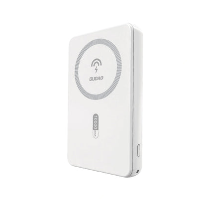 Batterie Externe Sans Fil Dudao K14S, 5000mAh, 20W, QC + PD + FQI, 1 x QI - 1 x USB-A - 1 x USB-C, Blanc