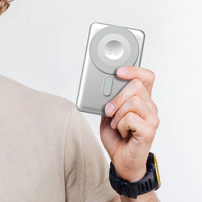 Batterie Externe Sans Fil Dudao K29, 10000mAh, 20W, PD + FQI, 1 x Lightning - 1 x QI - 1 x USB-C, Gris