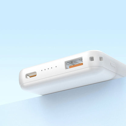Batterie Externe Sans Fil Dudao K14S, 5000mAh, 20W, QC + PD + FQI, 1 x QI - 1 x USB-A - 1 x USB-C, Blanc
