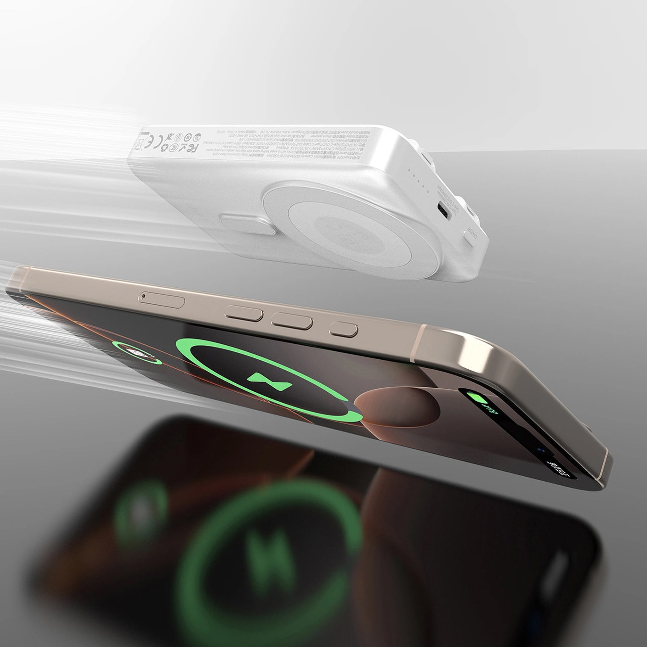 Batterie Externe Sans Fil Dudao K29, 10000mAh, 20W, PD + FQI, 1 x Lightning - 1 x QI - 1 x USB-C, Gris