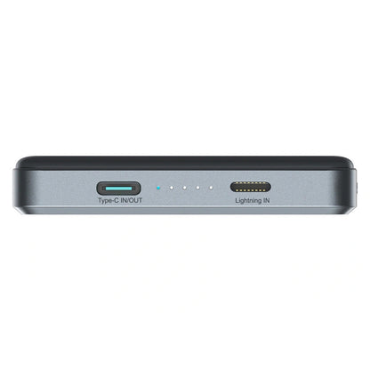 Batterie Externe Sans Fil Joyroom JR-PBM08 Pro, 10000mAh, 22,5W, PD + FQI, 1 x QI - 2 x USB-C, Gris
