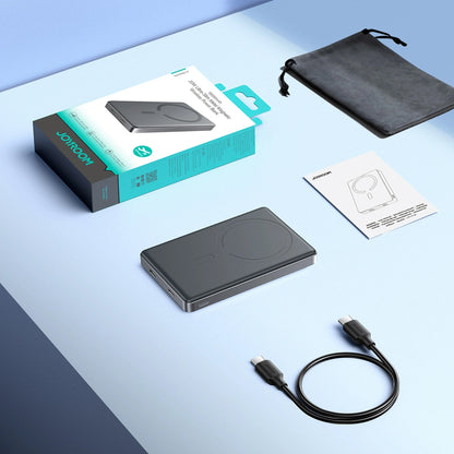 Batterie Externe Sans Fil Joyroom JR-PBM08 Pro, 10000mAh, 22,5W, PD + FQI, 1 x QI - 2 x USB-C, Gris