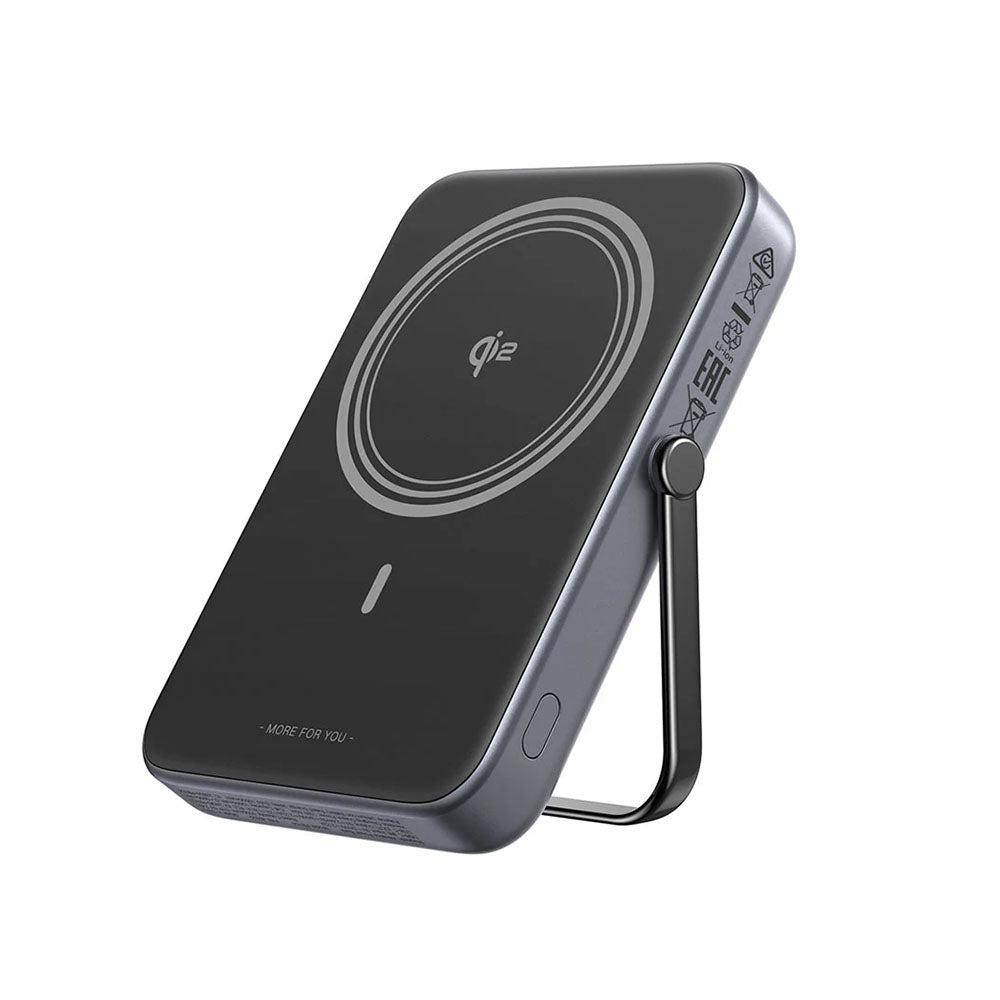 Batterie Externe Sans Fil UGREEN PB764 Uno, 10000mAh, 20W, PD + FQI, 1 x QI - 1 x USB-C, Gris