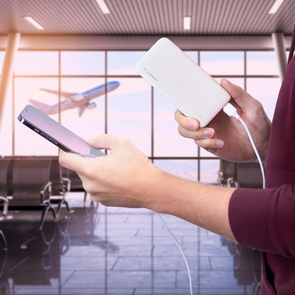 Batterie Externe WZK WPBWE1, 10000mAh, 10W, 2 x USB-A, Blanche