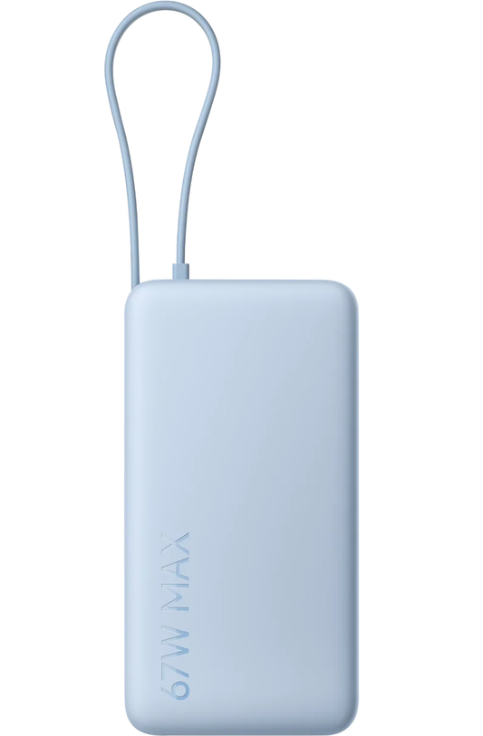 Batterie Externe Xiaomi, 20000mAh, 67W, QC + PD, 1 x USB-A - 2 x USB-C, Bleue BHR08O8GL