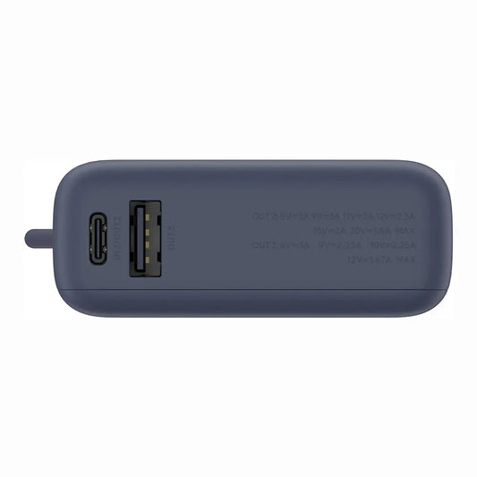Batterie Externe Xiaomi PB1033MI, 10000mAh, 33W, QC + PD, 1 x USB-A - 2 x USB-C, Bleu Marine BHR9341GL
