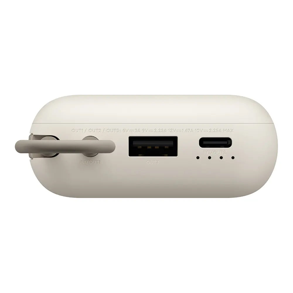 Batterie Externe Xiaomi Pocket Edition Pro, 10000mAh, 33W, QC + PD, 1 x USB-A - 1 x USB-C, Beige BHR9072GL