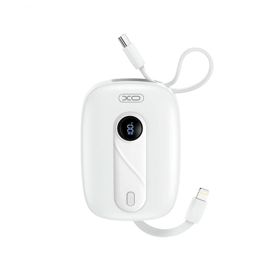 Batterie Externe XO Design PR246, 10000mAh, 22.5W, PD, 1 x Lightning - 2 x USB-C, Blanche