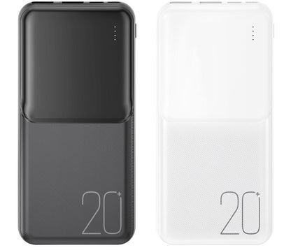 Batterie Externe XO Design PR252, 20000mAh, 10W, 2 x USB-A, Noire