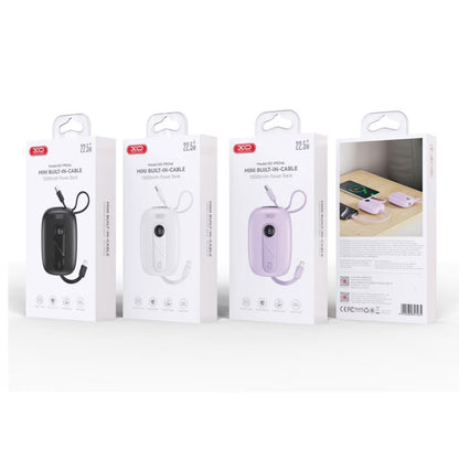 Batterie Externe XO Design PR246, 10000mAh, 22.5W, PD, 1 x Lightning - 2 x USB-C, Mauve