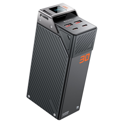 Batterie Externe Yesido YP62, 30000mAh, 22,5W, QC + PD, 2 x USB-A - 2 x USB-C, Noire