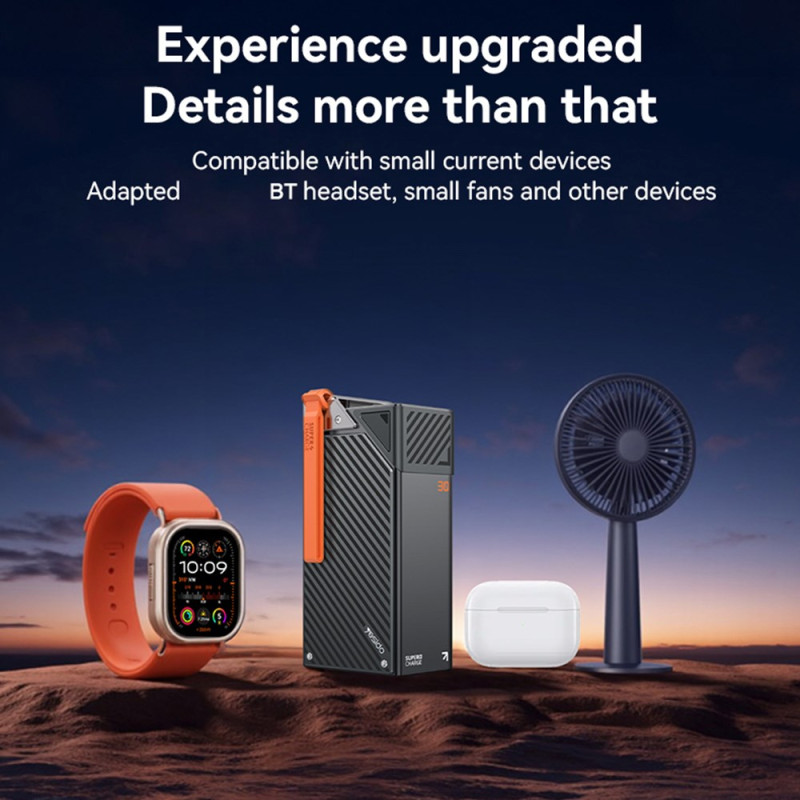 Batterie Externe Yesido YP62, 30000mAh, 22,5W, QC + PD, 2 x USB-A - 2 x USB-C, Noire