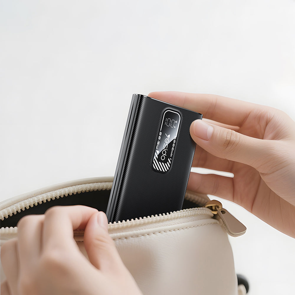 Batterie Externe Yesido YP92, 5000mAh, 22.5W, QC + PD, 1 x USB-A - 1 x USB-C, Noire