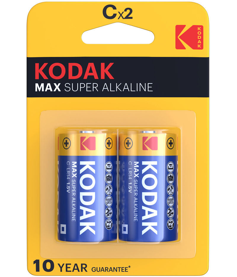 Pile Kodak Max Alcaline, LR14 Lot de 2 pièces