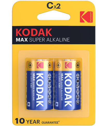 Pile Kodak Max Alcaline, LR14 Lot de 2 pièces