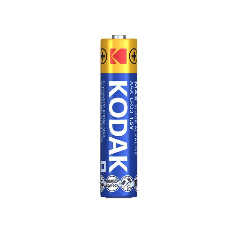 Pile Kodak Max Alcaline, AAA / LR3, Lot de 4 pièces EKSTD30952812P4