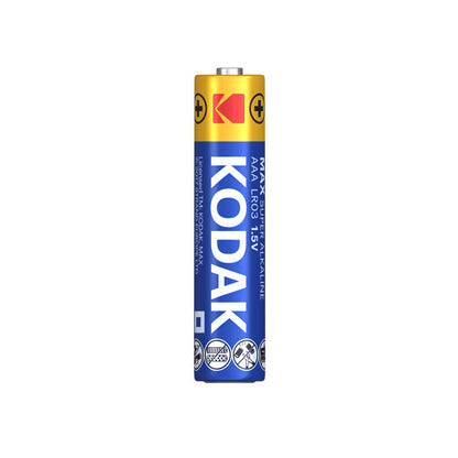 Pile Kodak Max Alcaline, AAA / LR3, Lot de 4 pièces EKSTD30952812P4