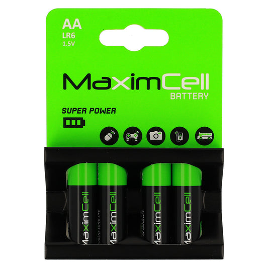 Pile MaximCell Super Power, AA / LR6, Lot de 4 pièces